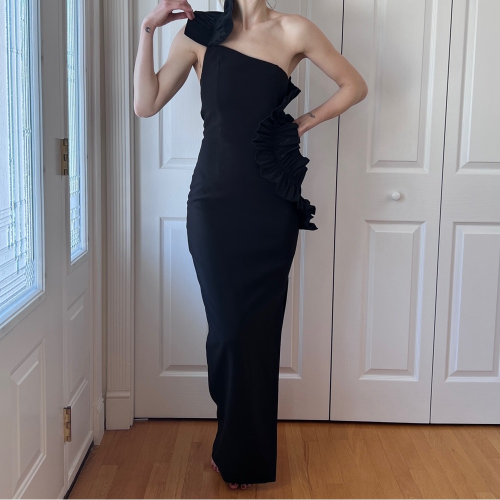 Misspap One shoulder Black Gown